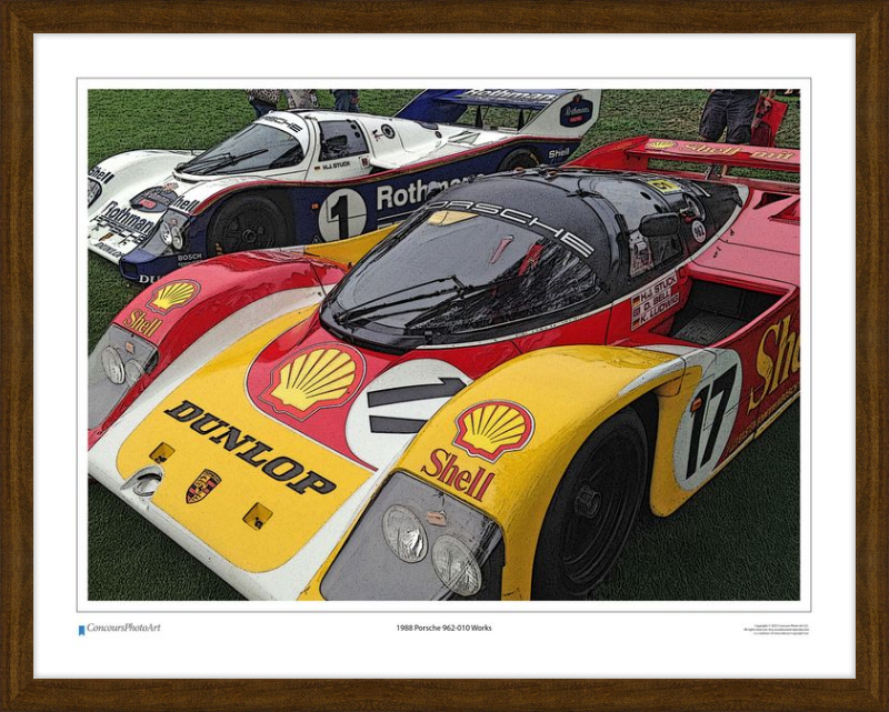 1988 Porsche 962-010 Works / CPA402C / Stylized Image
