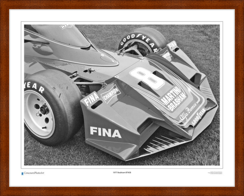 1977 Brabham BT45B / CPA412B / B&W Print