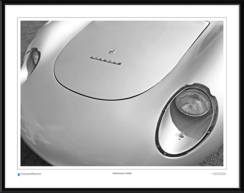 1959 Porsche 718 RSK / CPA212B / B&W Print