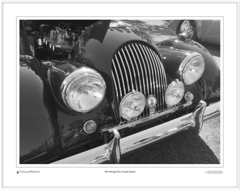 1961 Morgan Plus 4 / CPA108B / Black and White