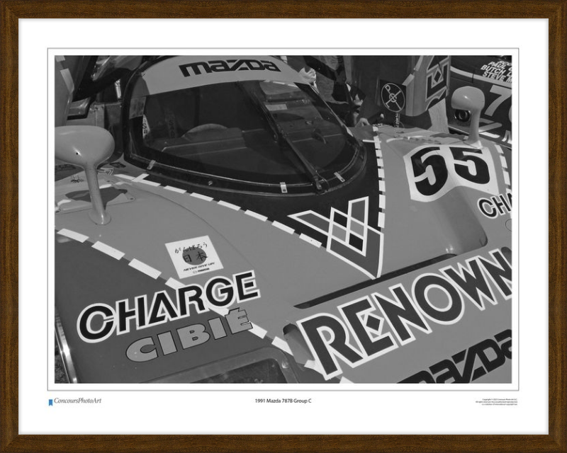 1991 Mazda 787B Group C / CPA404B / Black and White