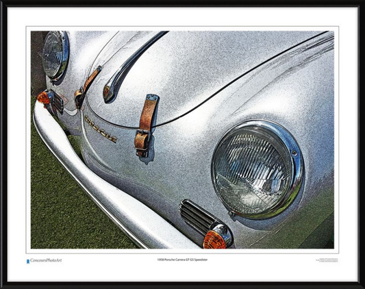 1958 Porsche Carrera GT GS Speedster / CPA203C / Stylized Print