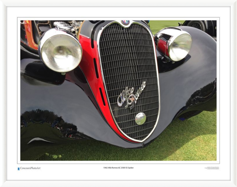 1942 Alfa Romeo 6C 2500 SS Spider / CPA216A / Color Print