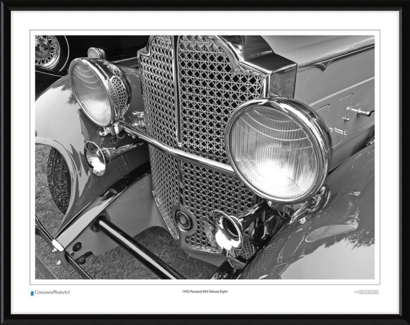 1932 Packard 903 Deluxe Eight / CPA312B / B&W Print
