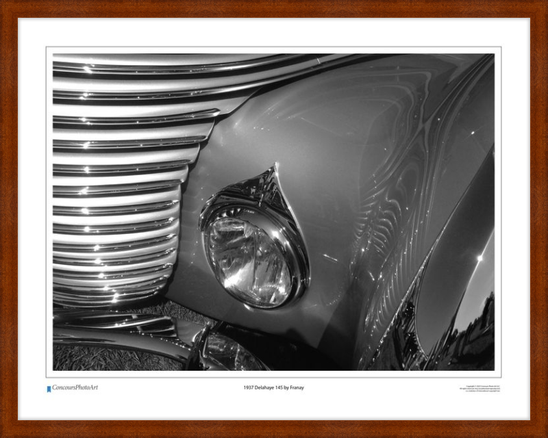 1937 Delahaye 145 by Franay / CPA204B / Black and White