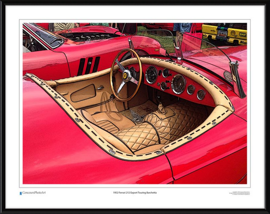 1952 Ferrari 212 Export Touring Barchetta / CPA608C / Stylized Image