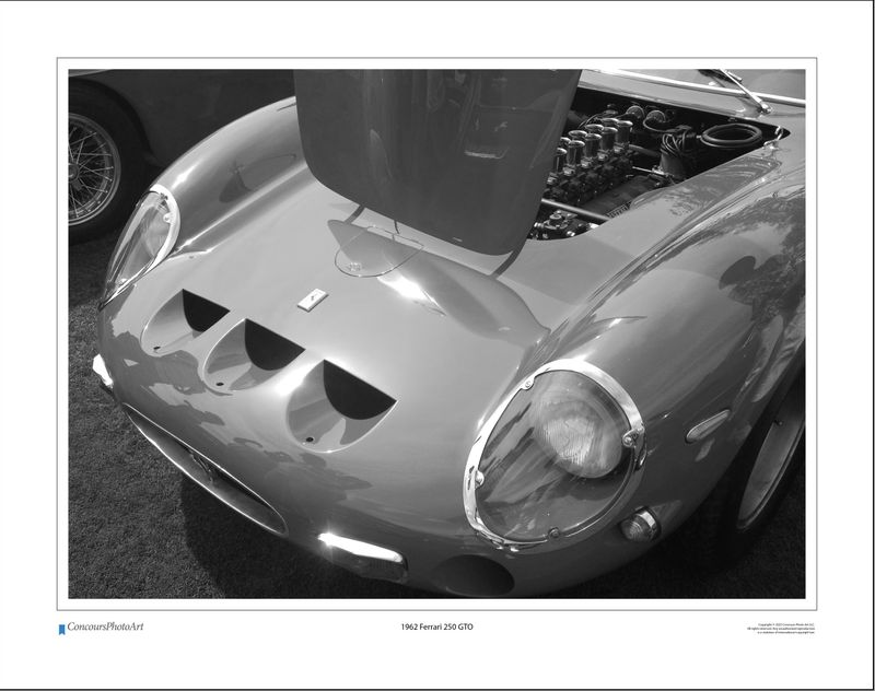 1962 Ferrari 250 GTO / CPA202B / Black and White