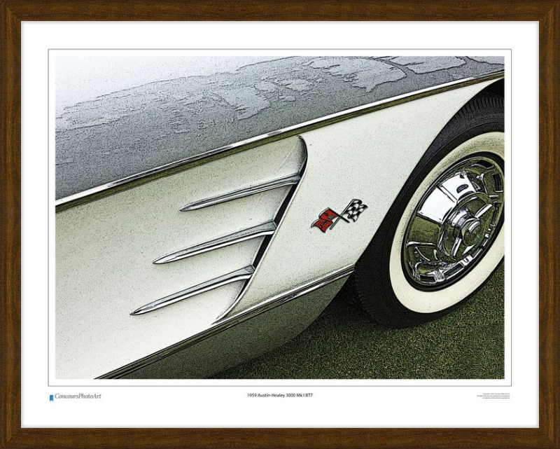 1959 Chevrolet Corvette / CPA320C / Stylized Print