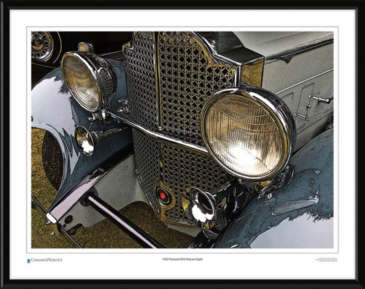 1932 Packard 903 Deluxe Eight / CPA312C / Stylized Print