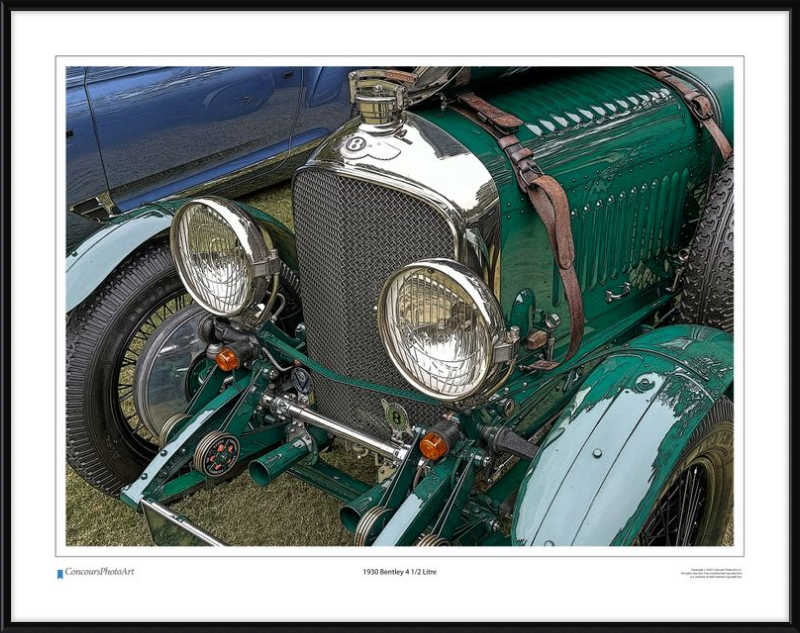 1930 Bentley 4 1/2 Litre / CPA113C / Stylized Print