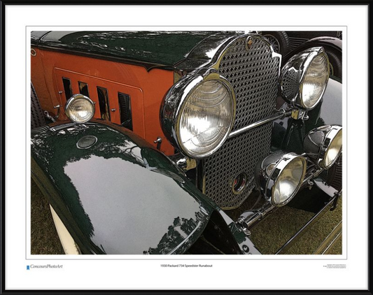 1930 Packard 734 Speedster Runabout / CPA318C / Stylized Print