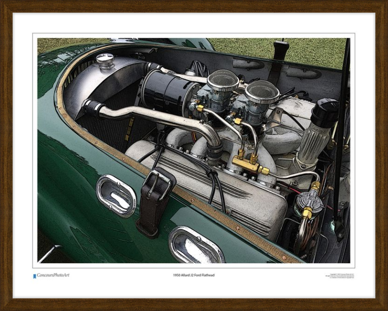 1950 Allard J2 Ford Flathead / CPA701C / Stylized Image