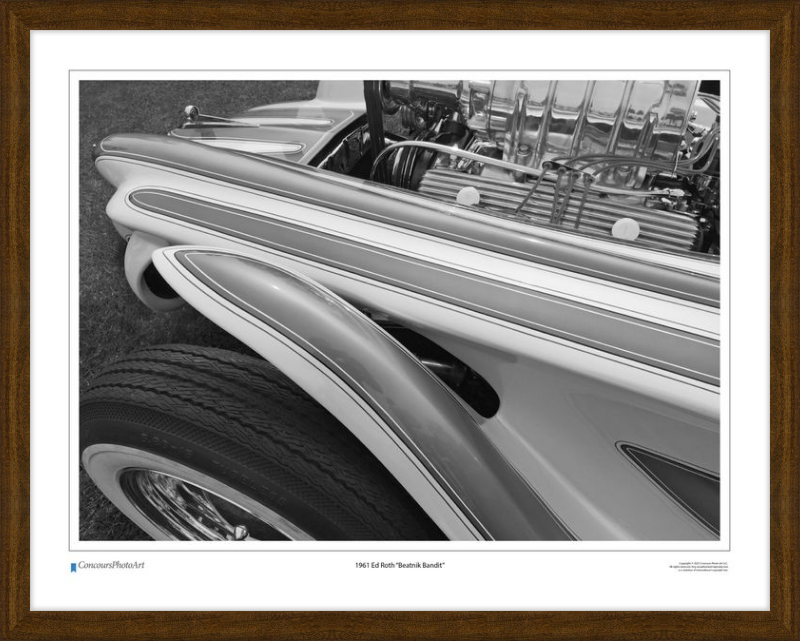 1961 Ed Roth "Beatnik Bandit" / CPA505B / Black and White