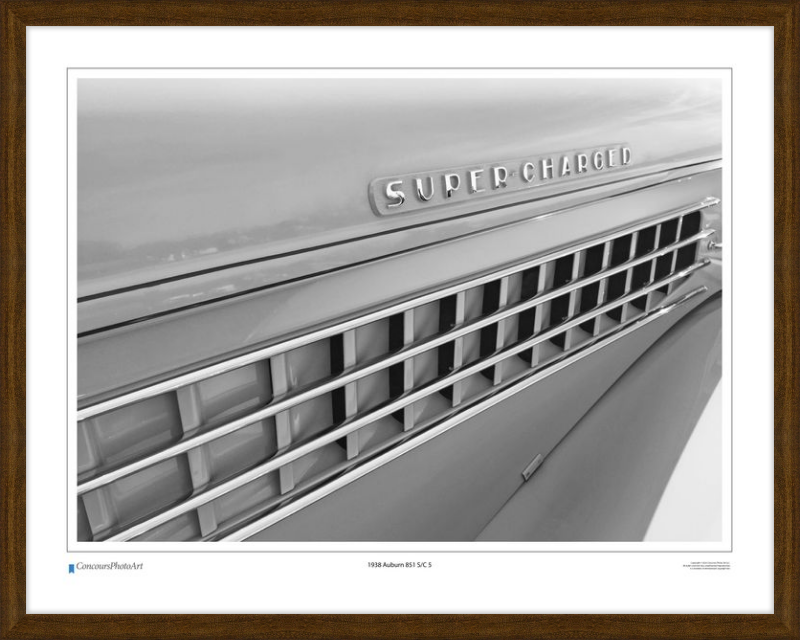 1938 Auburn 851 S/C 5 / CPA322B / B&W Print
