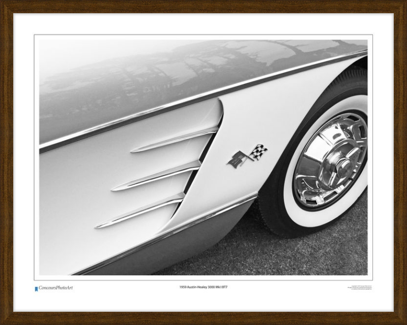 1959 Chevrolet Corvette / CPA320B / B&W Print