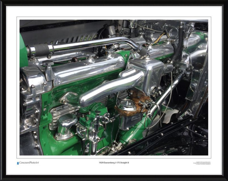 1929 Duesenberg J-175 Straight 8 / CPA703A / Color Print