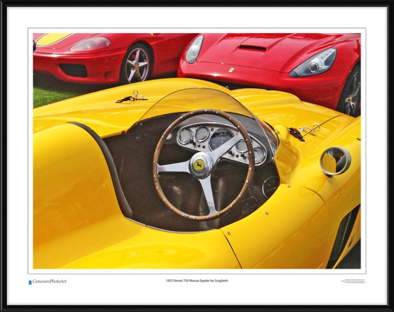 1955 Ferrari 750 Monza Spyder by Scaglietti / CPA610A / Color Print
