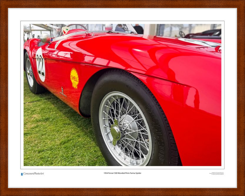1954 Ferrari 500 Mondial Pinin Farina Spider/ CPA219A / Color Print