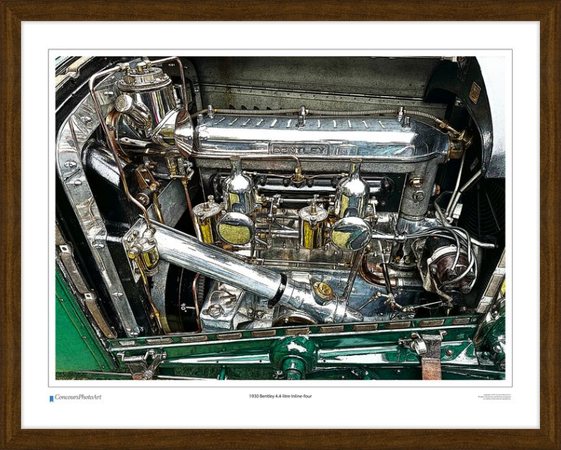 1930 Bentley 4.4-litre Inline-four / CPA713C / Stylized Print