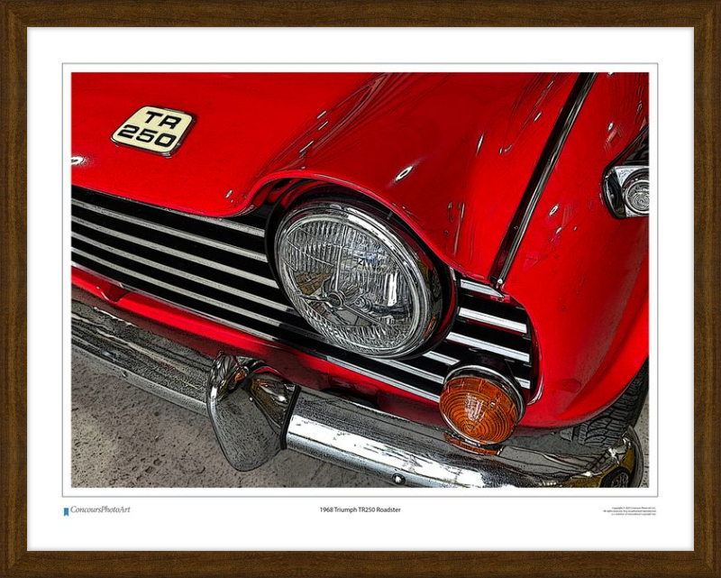 1968 Triumph TR250 Roadster / CPA111C / Stylized Image