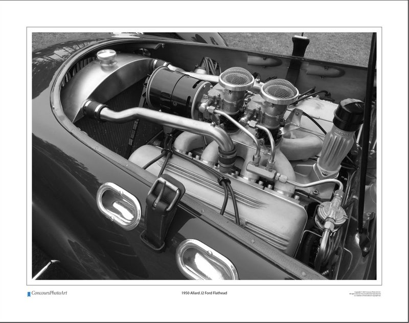 1950 Allard J2 Ford Flathead / CPA701B / Black and White