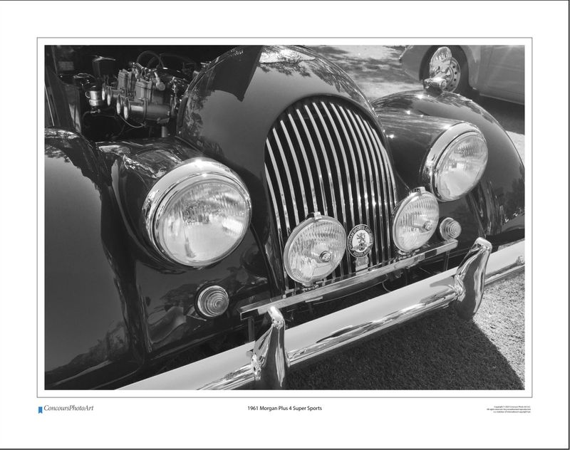 1961 Morgan Plus 4 / CPA108B / Black and White