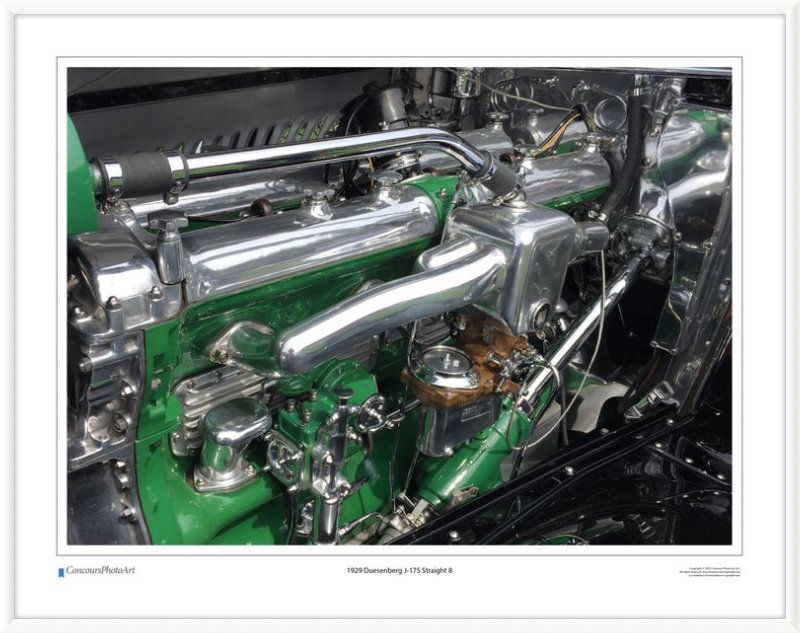1929 Duesenberg J-175 Straight 8 / CPA703A / Color Print