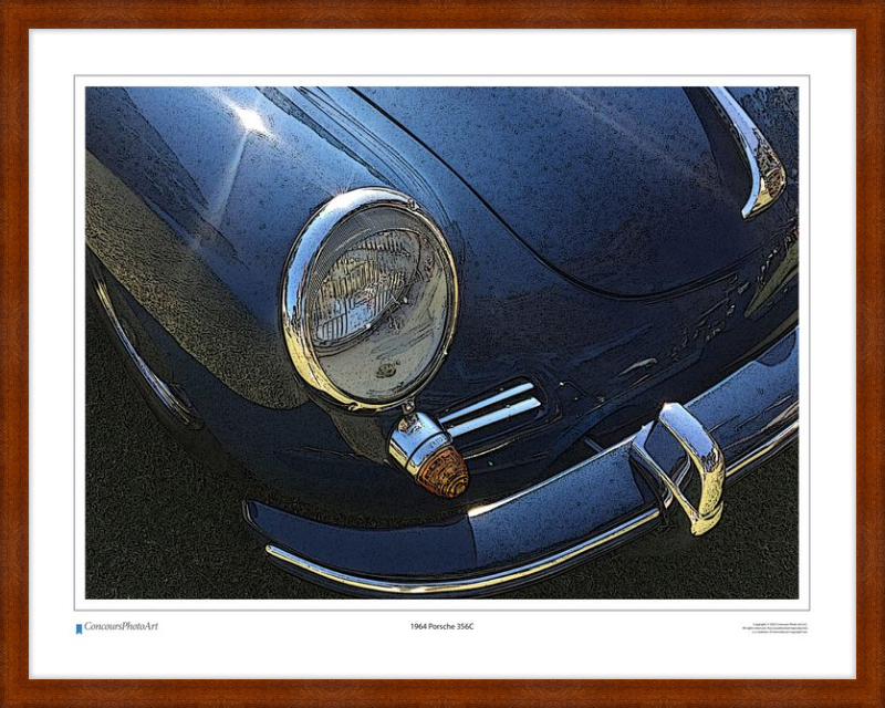 1964 Porsche 356C / CPA211C / Stylized Image