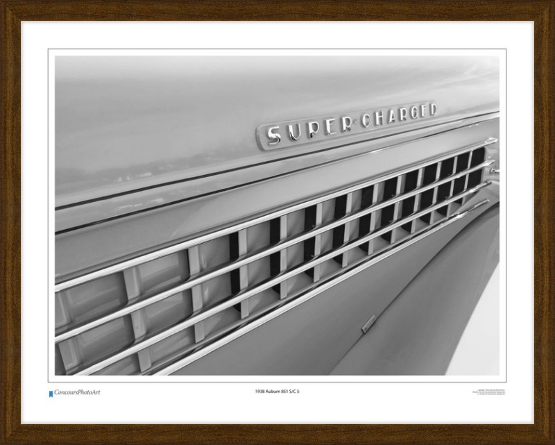 1938 Auburn 851 S/C 5 / CPA322B / B&W Print