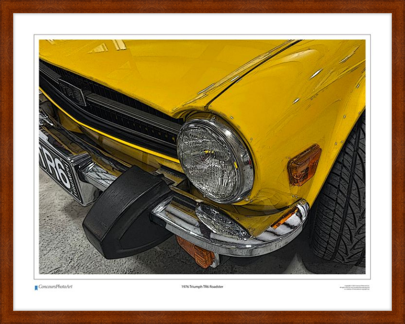 1976 Triumph TR6 Roadster / CPA109C / Stylized Image