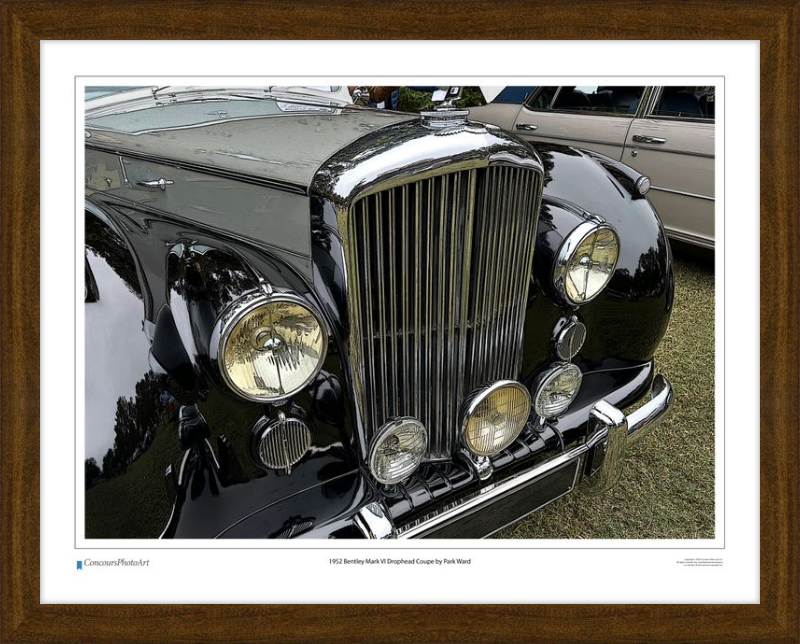 1952 Bentley Mark VI Drophead Coupe by Park Ward / CPA114C / Stylized Print