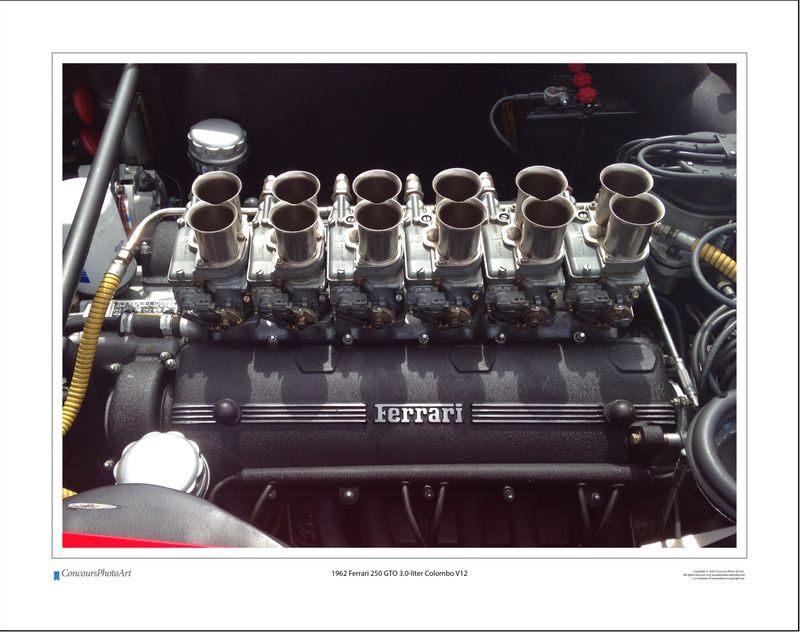 1962 Ferrari 250 GTO 3.0-liter Colombo V12 / CPA705A / Color Image