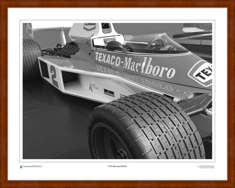1974 McLaren M23/8 / CPA407B / Black and White