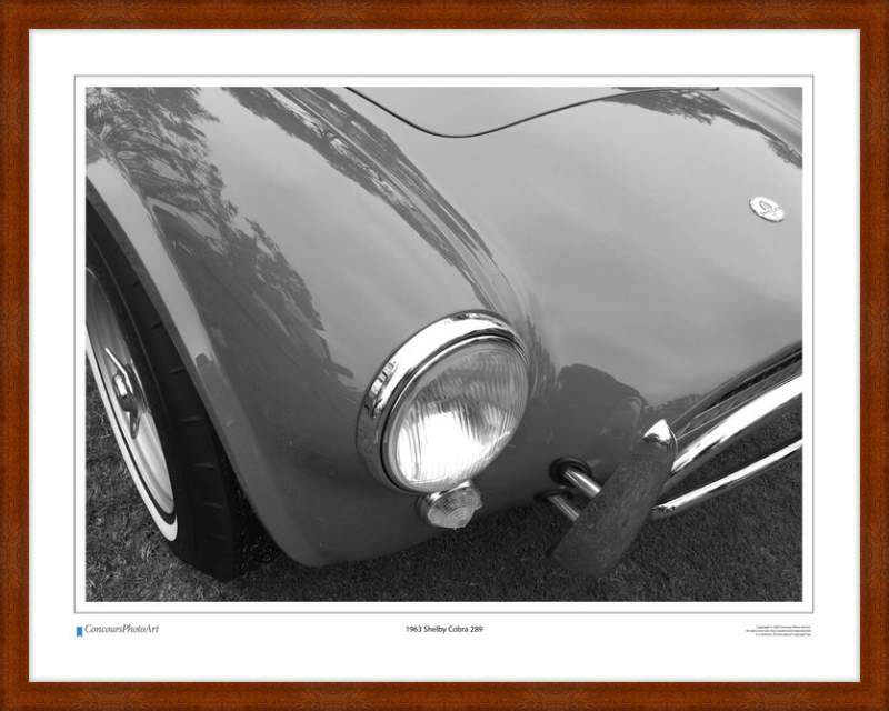 1963 Shelby Cobra 289 / CPA303B / Black and White