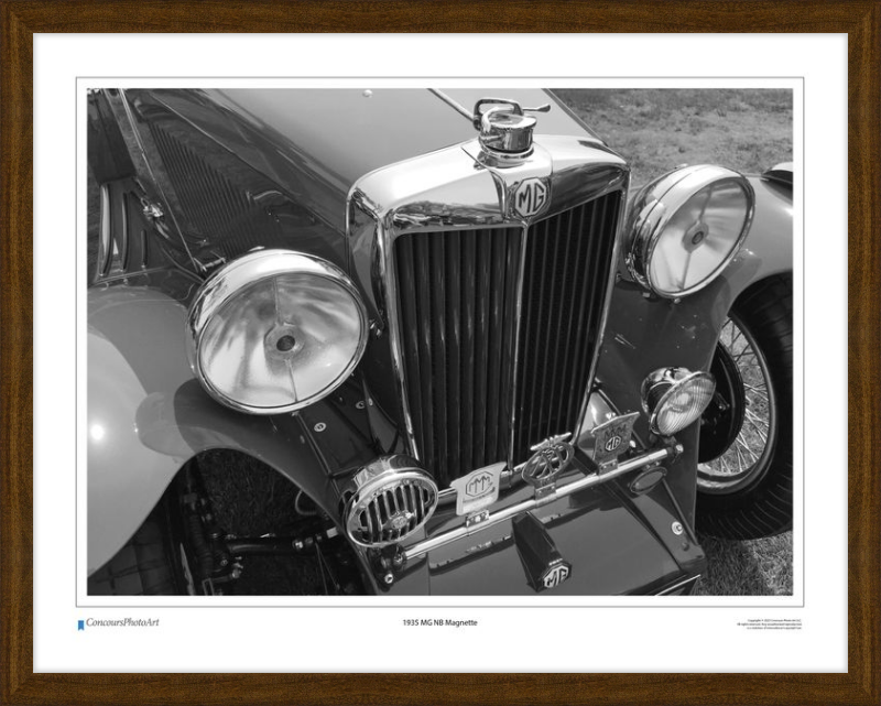 1935 MG NB Magnette / CPA105B / Black and White