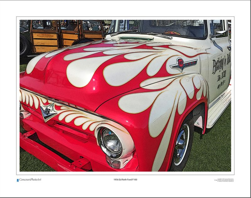 1956 Ed Roth Ford F100 / CPA504C / Stylized Image