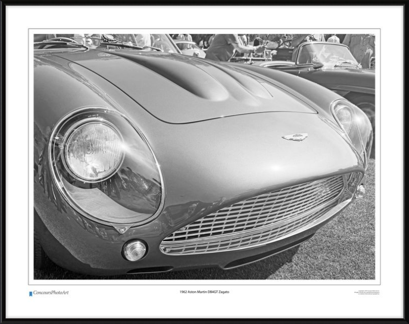 1962 Aston Martin DB4GT Zagato / CPA121B / B&W Print