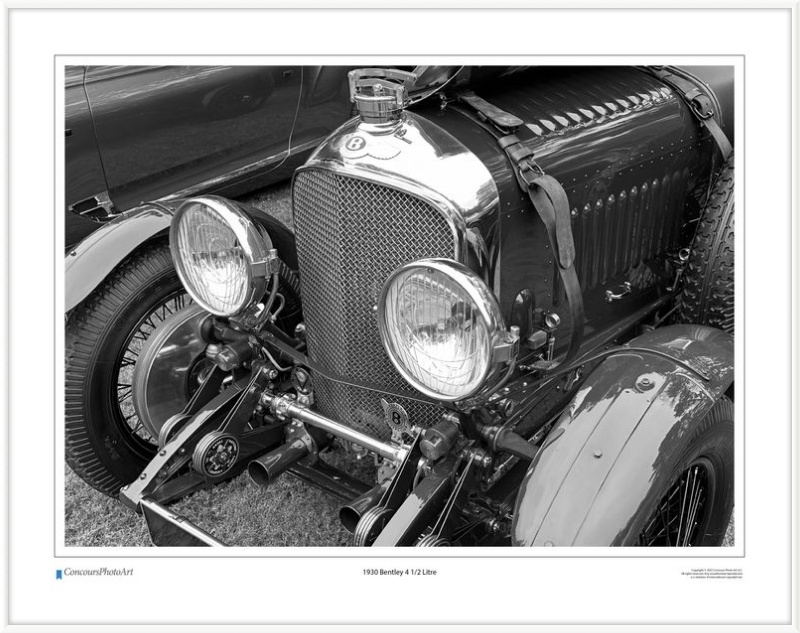 1930 Bentley 4 1/2 Litre / CPA113B / Black and White