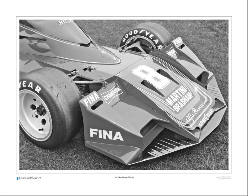 1977 Brabham BT45B / CPA412B / B&W Print