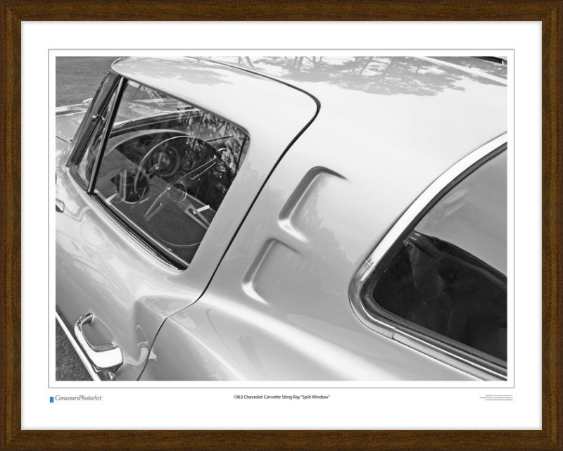 1963 Chevrolet Corvette Sting Ray "Split Window" / CPA301B / B&W Print