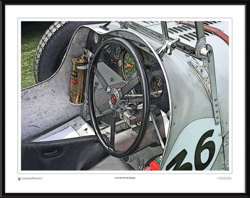 1935 MG PA/PB Midget / CPA607C / Stylized Print