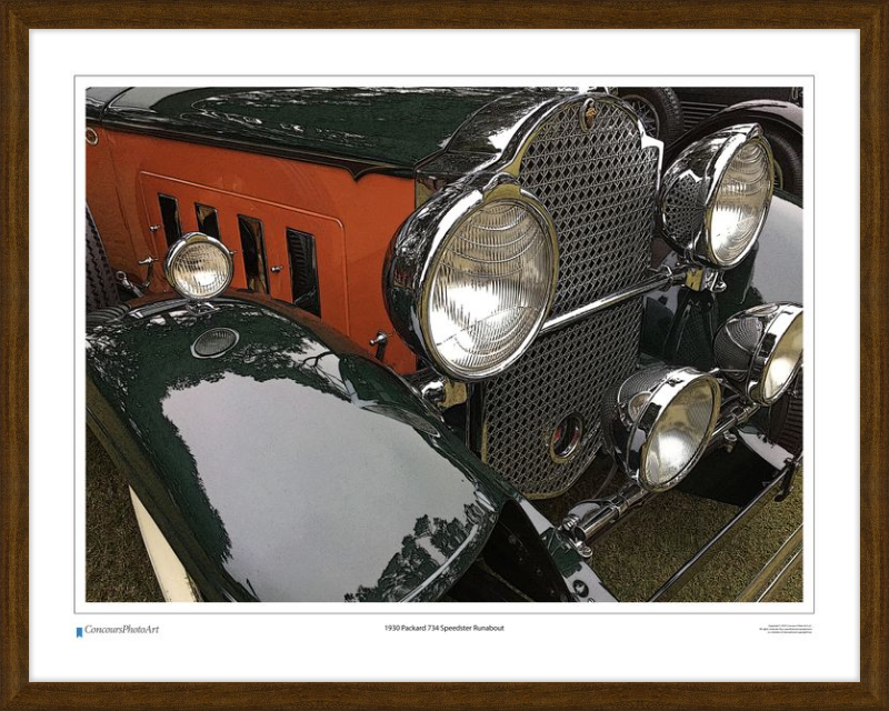 1930 Packard 734 Speedster Runabout / CPA318C / Stylized Print