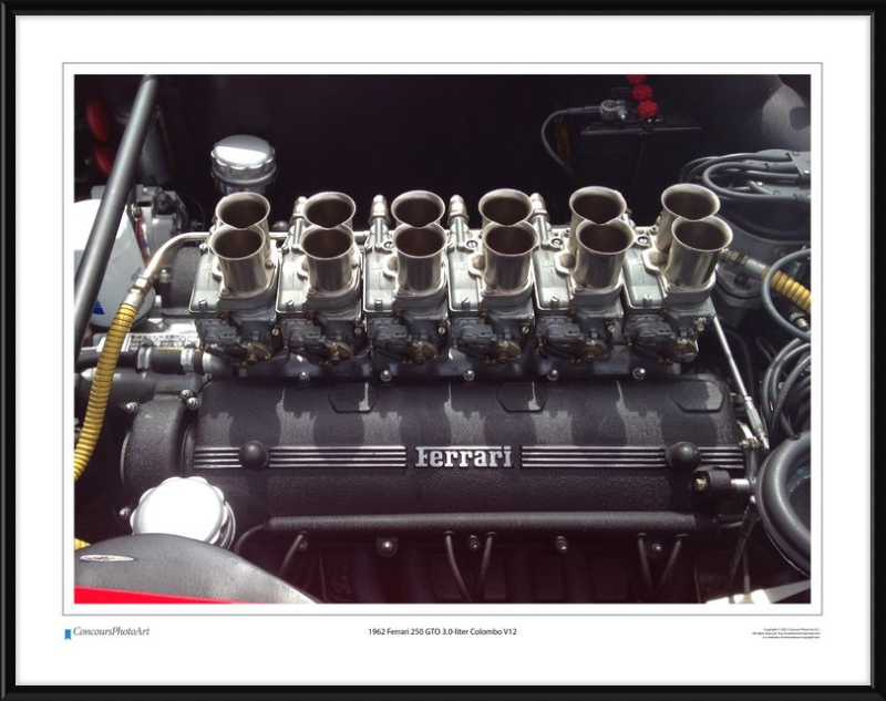 1962 Ferrari 250 GTO 3.0-liter Colombo V12 / CPA705A / Color Image