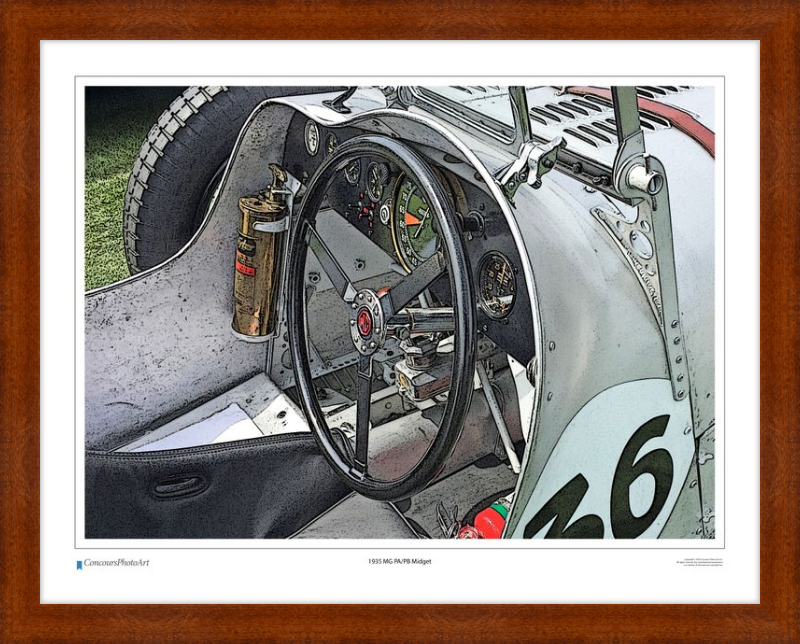1935 MG PA/PB Midget / CPA607C / Stylized Print