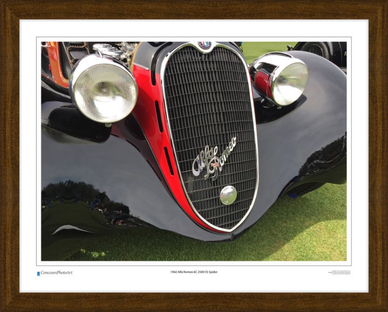 1942 Alfa Romeo 6C 2500 SS Spider / CPA216A / Color Print