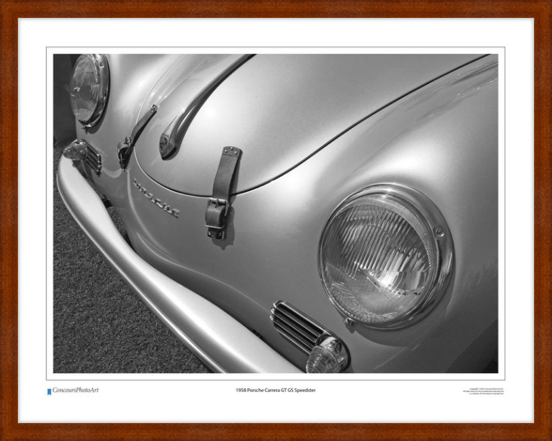 1958 Porsche Carrera GT GS Speedster / CPA203B / Black and White