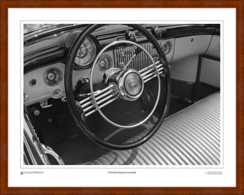 1953 Buick Skylark Convertible / CPA606B / Black and White