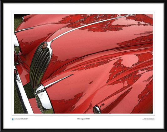 1954 Jaguar XK140 / CPA106C / Stylized Image