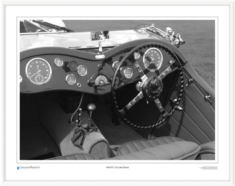 1934 SS 1 2½-Litre Tourer / CPA612B / Black and White