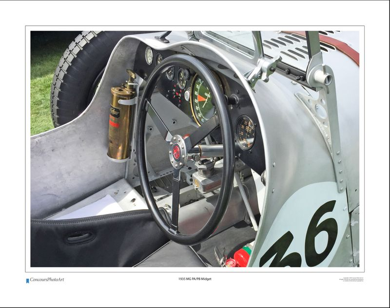 1935 MG PA/PB Midget / CPA607A / Color Print